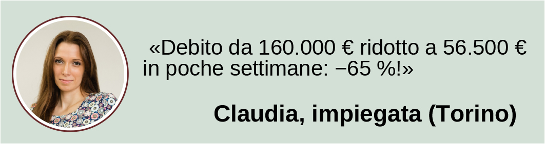 Claudia, impiegata testimonial